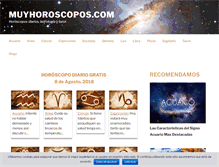 Tablet Screenshot of muyhoroscopos.com